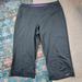 Nike Pants & Jumpsuits | Nike Gray Purple Crop Athletic Pants Small | Color: Gray/Purple | Size: S