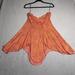 Free People Tops | Free People Top Women Large Orange Heartbeats Tube Floral Bohemian Sweetheart | Color: Orange | Size: L