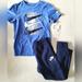Nike Matching Sets | Nike Boys 2pc Pants Set T-Shirt Sweatpants Size 6 Blue Navy | Color: Blue | Size: Various