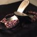 Nine West Shoes | Nine West Cheetah Print Slides. | Color: Black | Size: 8