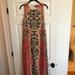 Anthropologie Dresses | Anthropologie Beaded Maxi Dress | Color: Pink | Size: 8