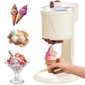 Soft Serve Ice Cream Machine, Home DIY Kitchen Automatic Mini Fruit Yogurt Ice Cream Maker Soft Serve Ice Cream Machine, Healthy, Simple One Push Operation