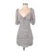 Zara Casual Dress - Mini: Gray Marled Dresses - New - Women's Size X-Small