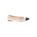 Zara Basic Flats: Ivory Color Block Shoes - Women's Size 39