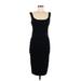 Diane von Furstenberg Cocktail Dress - Sheath: Black Print Dresses - New - Women's Size 8