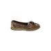 Sperry Top Sider Flats Brown Print Shoes - Women's Size 6 - Round Toe
