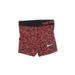 Nike Athletic Shorts: Red Print Activewear - Women's Size Small