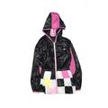 iDO by Minicomf Windbreaker Jackets: Black Jackets & Outerwear - Kids Girl's Size X-Large