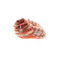 blabla Booties: Slip On Platform Indoor Orange Stripes Shoes - Size 0-3 Month