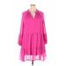 Vince Camuto Casual Dress - Popover: Pink Dresses - Women's Size 2X-Large