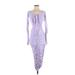 A.L.C. Cocktail Dress - Bodycon: Purple Print Dresses - Women's Size Small