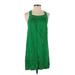 Theory Casual Dress - Shift Square Sleeveless: Green Print Dresses - Women's Size 2