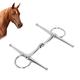 Gavigain Full Cheek Horse Snaffle Bit,Stainless Steel Rings Farm Jointed Bit Horse Professional Snaffle for 125mm Horse Mouth