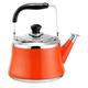 Tea Pots for Stove Top Whistling Tea Kettle Mirror Finsh,Folding Handle,Fast to Boil, Whistling Teakettles Pot (Color : Orange, Size : 5L)