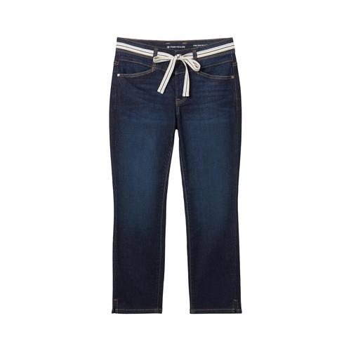 TOM TAILOR Damen Alexa Cropped Jeans, blau, Uni, Gr. 26/26