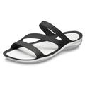 Crocs Swiftwater Sandal W, Women’s Heels Sandals, Black (Black/White 066b), J2 UK (33-34 EU)