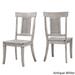 Elena Antique White Extendable Rectangular Dining Set with Panel Back Chairs by iNSPIRE Q Classic