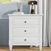 3-Drawer Nightstand Storage Wood Cabinet