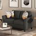 2 Piece Modern Sofa Set With Upholstered 2-Seat Loveseat and 3-Seat Sofa,Living Room Furniture