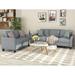 2 Piece Modern Sofa Set With Upholstered 2-Seat Loveseat and 3-Seat Sofa,Living Room Furniture