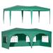 10'X20' POP UP Foldable Wedding Party Gazebo Canopy Tent W/4 Walls