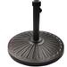 18" 30.2-lbs Heavy Duty Round Antiqued Umbrella Base for Patio