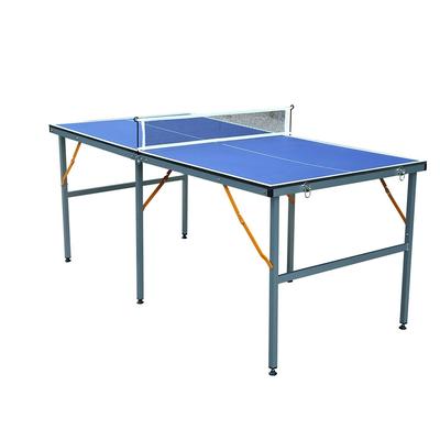 6ft Mid-Size Table Tennis Table Foldable & Portable Ping Pong Table Set with Net, 2 Table Tennis Paddles and 3 Balls