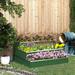 3 Tiers Raised Garden Bed Dismountable Frame Galvanized Steel Steel Patio Garden Elevated Planter Box for Growing Vegetables