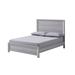 Rustic Wooden Full Size Platform Bed Bedroom Furniture, Twin SizeYouth Panel Bed Gray Finish Contemporary Style