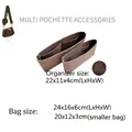 Adatto per accessori Multi Pochette borsa borsa inserto organizzatore trucco borsa da viaggio borsa