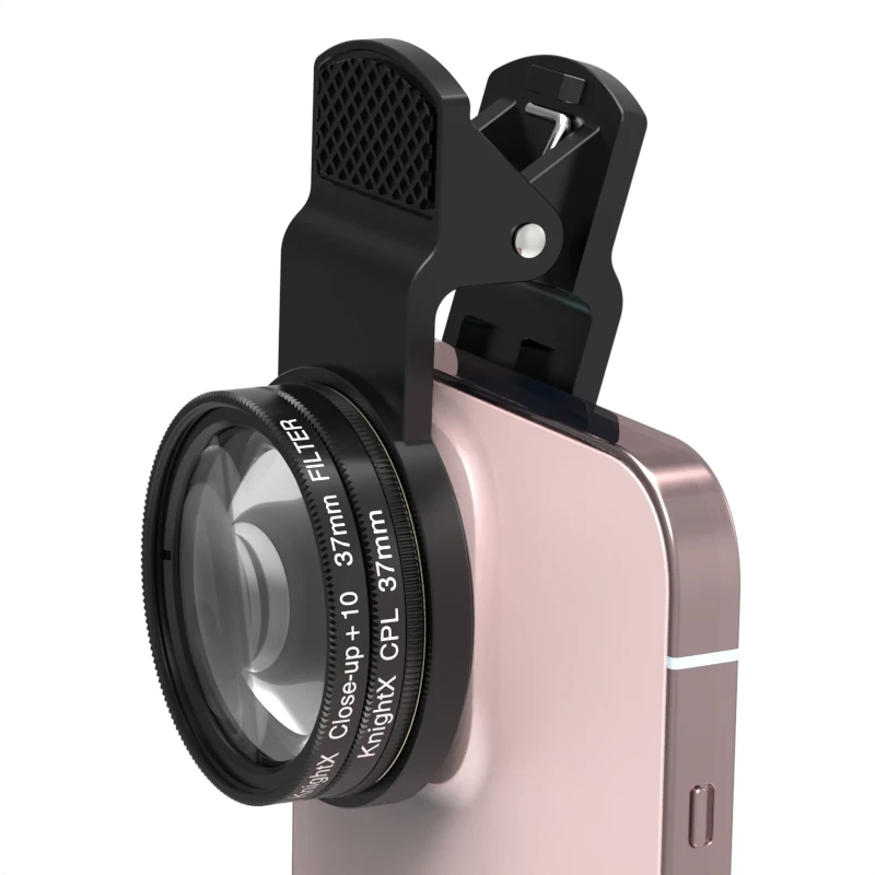 KnightX Professionelle Telefonkamera Makroobjektiv CPL Star Variabler ND-Filter alle Smartphones 37mm 52mm 55mm 58mm Für Canon Nikon Image