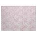 Pink/White 30 x 20 x 0.19 in Area Rug - Bungalow Rose Leis Indoor/Outdoor Area Rug w/ Non-Slip Backing Polyester | 30 H x 20 W x 0.19 D in | Wayfair