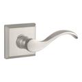 Baldwin Curve Double Dummy Door Lever w/ Traditional Square Rose in Gray | 5.6 H x 10.4 W x 3.3 D in | Wayfair 9BR3510-022
