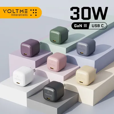 Voltme 30w gan ladegerät für iphone 15 14 13 12 pro max usb typ c schnell ladegerät tragbarer adapter für xiaomi schnelle wand ladegeräte