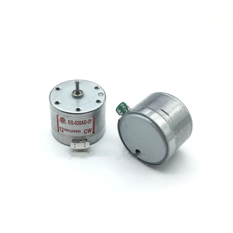 EG-530AD-2F/2B/6B/6F/9B/9F CCW CW 2400RPM 6V 9V 12V Recorder Motor Zylinderförmiger elektrischer Mini-Gleichstrommotor mit hohem Drehmoment Image
