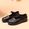 Neue Ballerina-Schuhe für Damen mittleren Alters, 1980er-Jahre, Retro-Mary-Jane-Flats, schwarze College-Studenten-Uniform-Schuhe, große Größe 42, Damen-Loafer