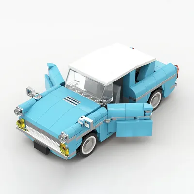 322 pcs moc weasleys fliegende Anglia berühmte Marke Auto Modellbau steine Technologie Rennen kreative Kinderspiel zeug Geschenk Image