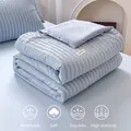 Seersucker Cool Summer Duvet Double Machine Washable Quilt Mattress Comforter Comfortable Soft Touch