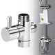 3-Way Switch Faucet 1/2 Valve Adapter Shower Diverter Valve Bathroom Faucet Shower Tap Connector