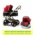 Belecoo High Quality Baby Stroller 3-1 travel system baby stroller with big space one key fold easy