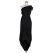 BCBGMAXAZRIA Casual Dress - High/Low: Black Dresses - Women's Size 6