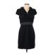 Sandra Darren Casual Dress: Black Dresses - Women's Size 10