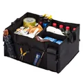 Coffre de rangement pliable pour voiture sac de rangement avec compartiments boîte de rangement