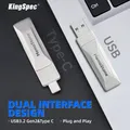 KingSpec-Clé USB 256 externe portable 512 Go 3.2 Go 1 To lecteur flash Gen2 disque USB Type-C