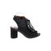 Jeffrey Campbell Heels: Black Solid Shoes - Women's Size 9 - Open Toe