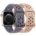 Wearlizer-Bracelet en plastique recyclé pour Apple Watch pour femmes et hommes sport souple pour