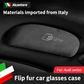 Alcantara-Etui à lunettes de voiture porte-lunettes pour Audi sline A3 A4 A5 horizon S7 A8 S3 S4 S5