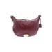 Mulberry Leather Messenger: Pebbled Burgundy Print Bags