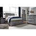 Signature Design by Ashley Baystorm Low Profile Storage Platform Bed Wood in Brown/Gray | 51.5 H x 55.75 W x 71.75 D in | Wayfair B221B25