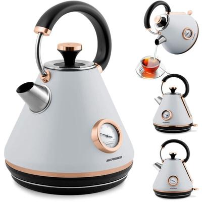 Wasserkocher mit Thermometer 1,7 l Berdsen BD-701 grau Image
